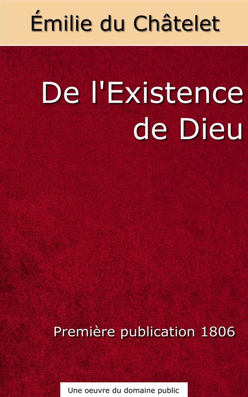De l'Existence de Dieu