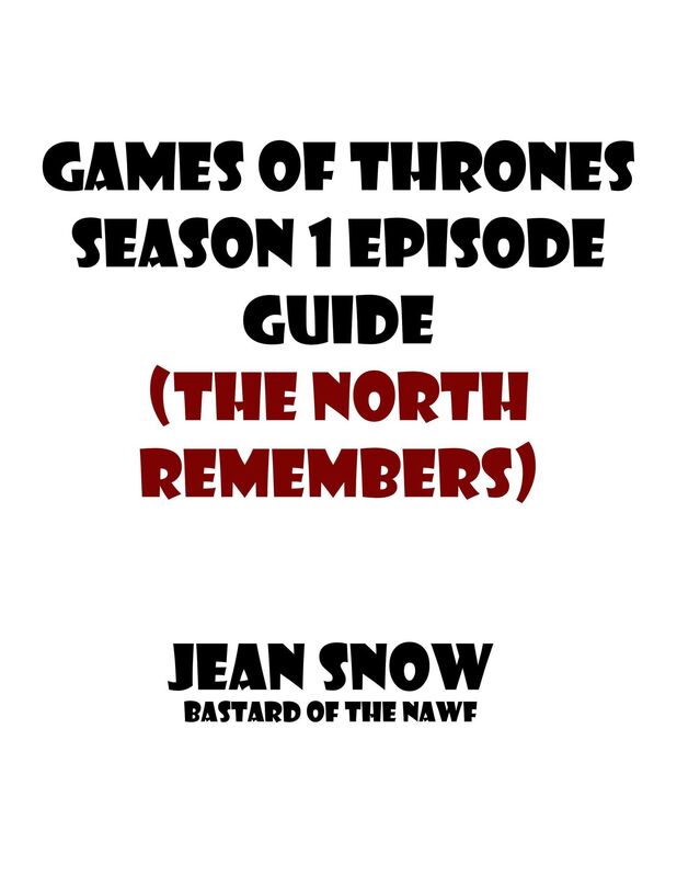 Games of thrones season 1 Episode Guide (The North remembers)
