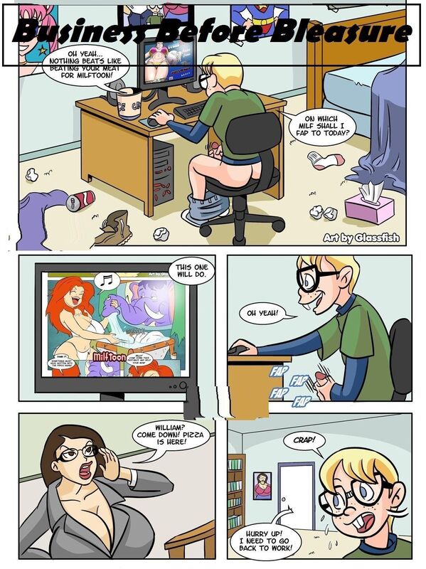 Busniness Before Bleasure (Erotic Comic)