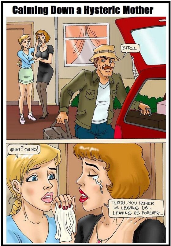 Calming Down a Hysteric Mother (Erotic Comic)