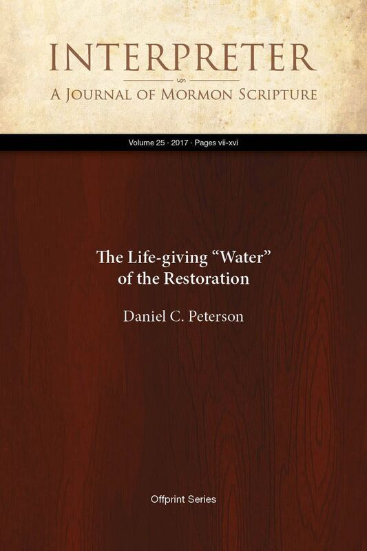 The Life-giving Water of the Restoration