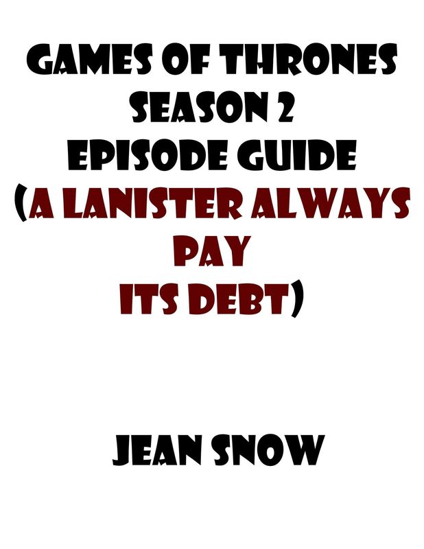 Games of throne season 2 Tv guide( A Lannister always pays his debts)