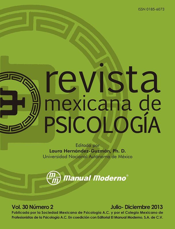 Revista Mexicana de Psicologia. Vol. 30 Num. 2