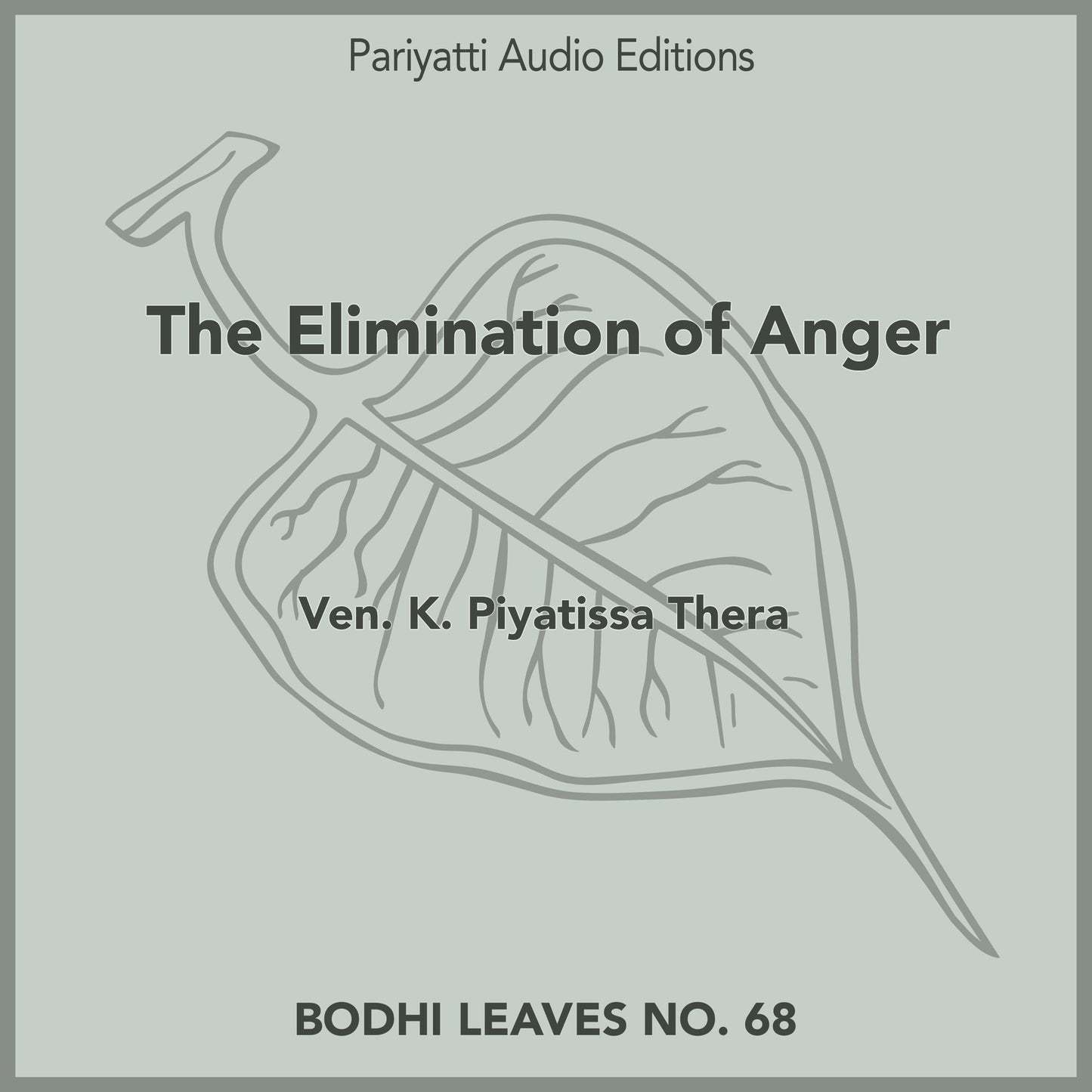 The Elimination of Anger: with two stories retold from the Buddhist texts