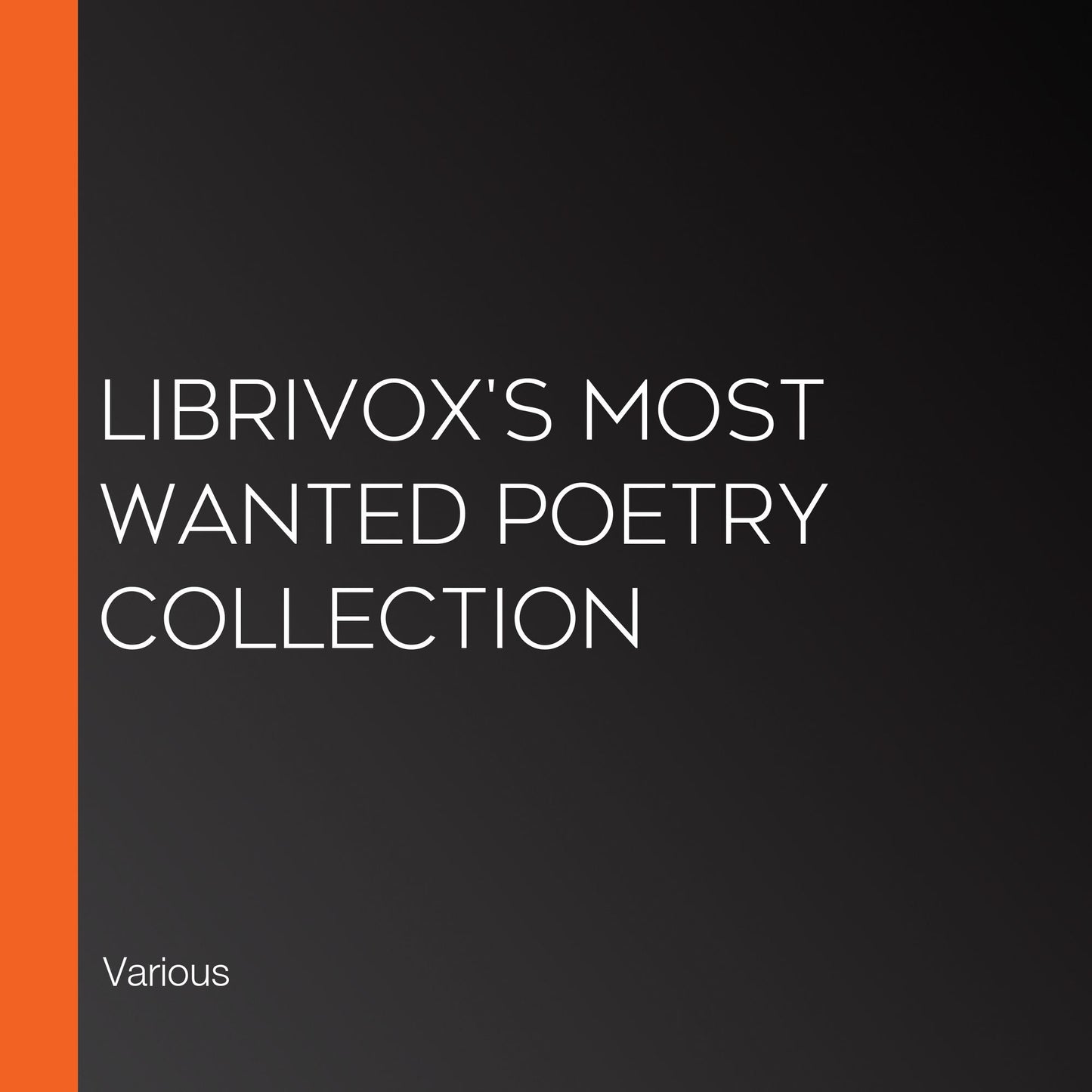 LibriVox's Most Wanted poetry collection