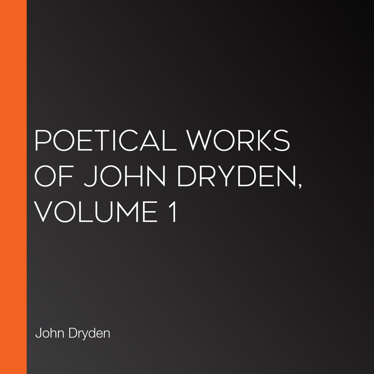 Poetical Works of John Dryden, Volume 1
