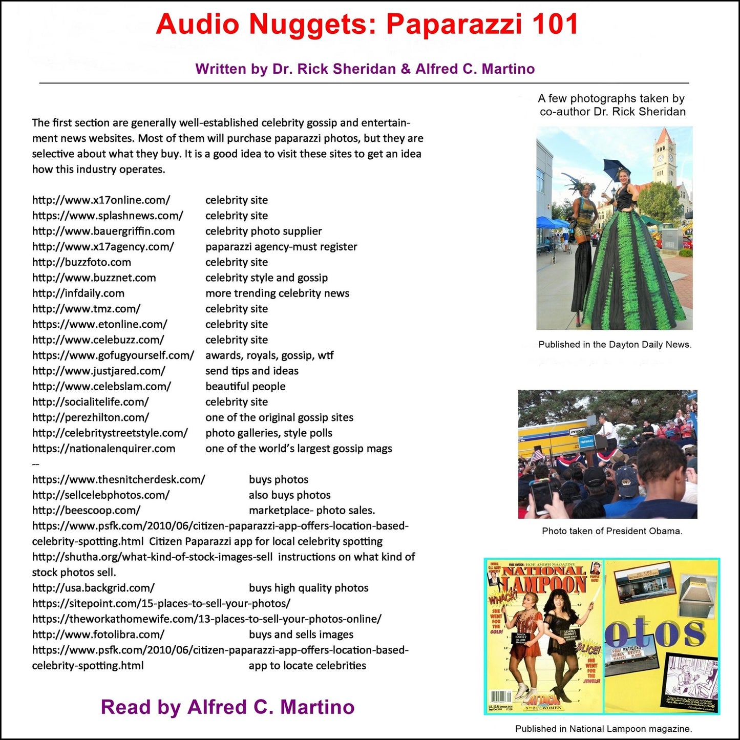 Audio Nuggets: Paparazzi 101