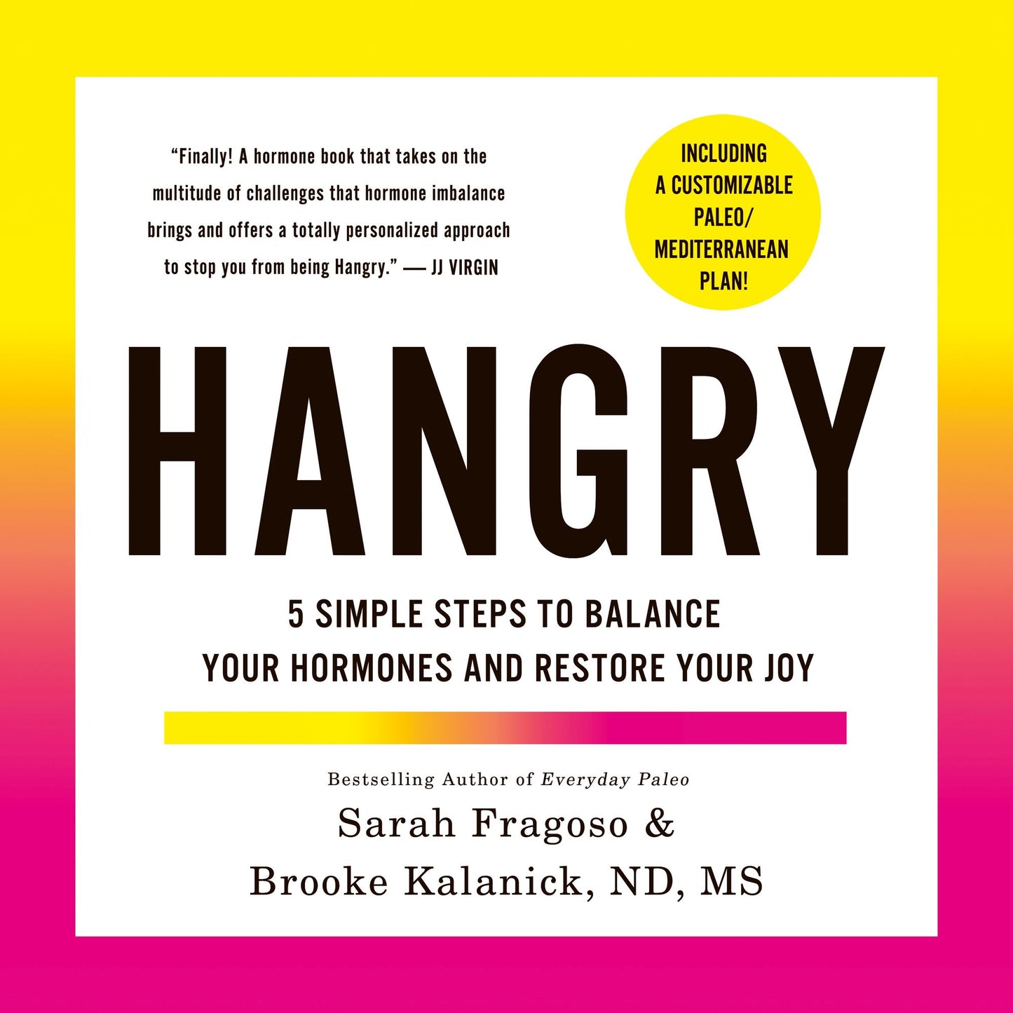 Hangry: 5 Simple Steps to Balance Your Hormones and Restore Your Joy (Including a Customizable Paleo/Mediterranean Plan!)