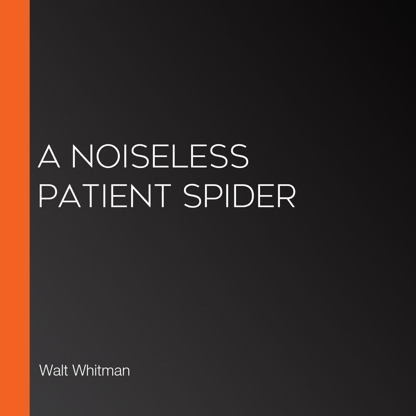 A Noiseless Patient Spider
