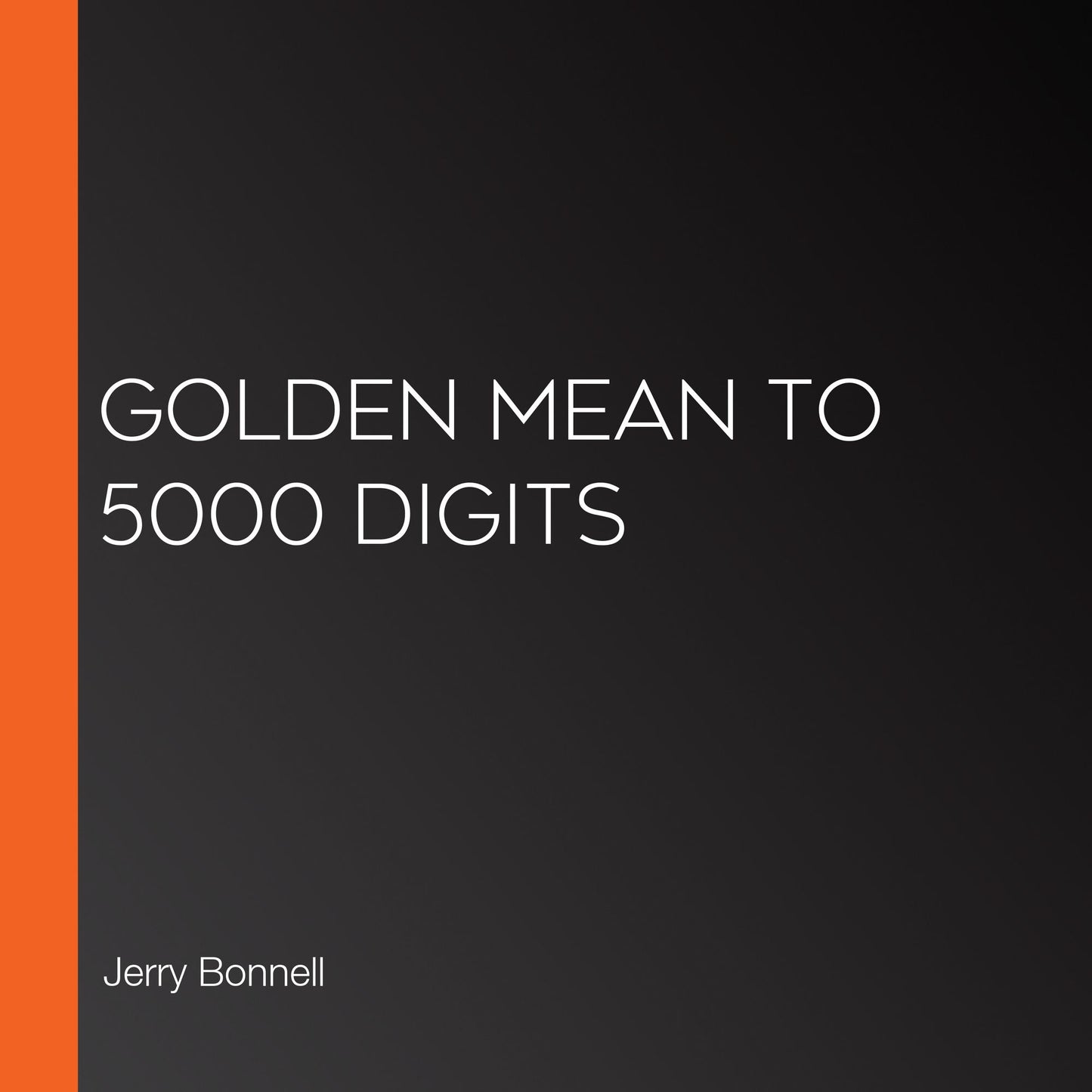 Golden mean to 5000 digits