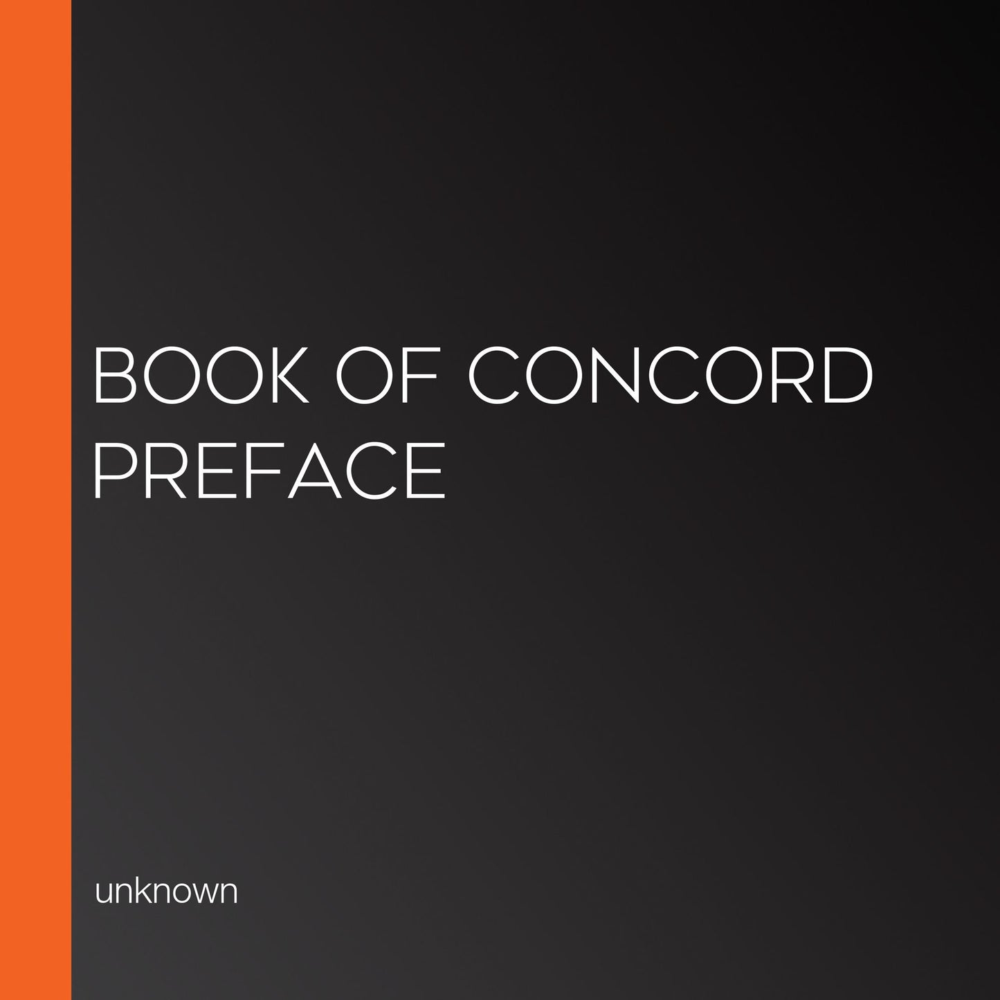Book of Concord Preface