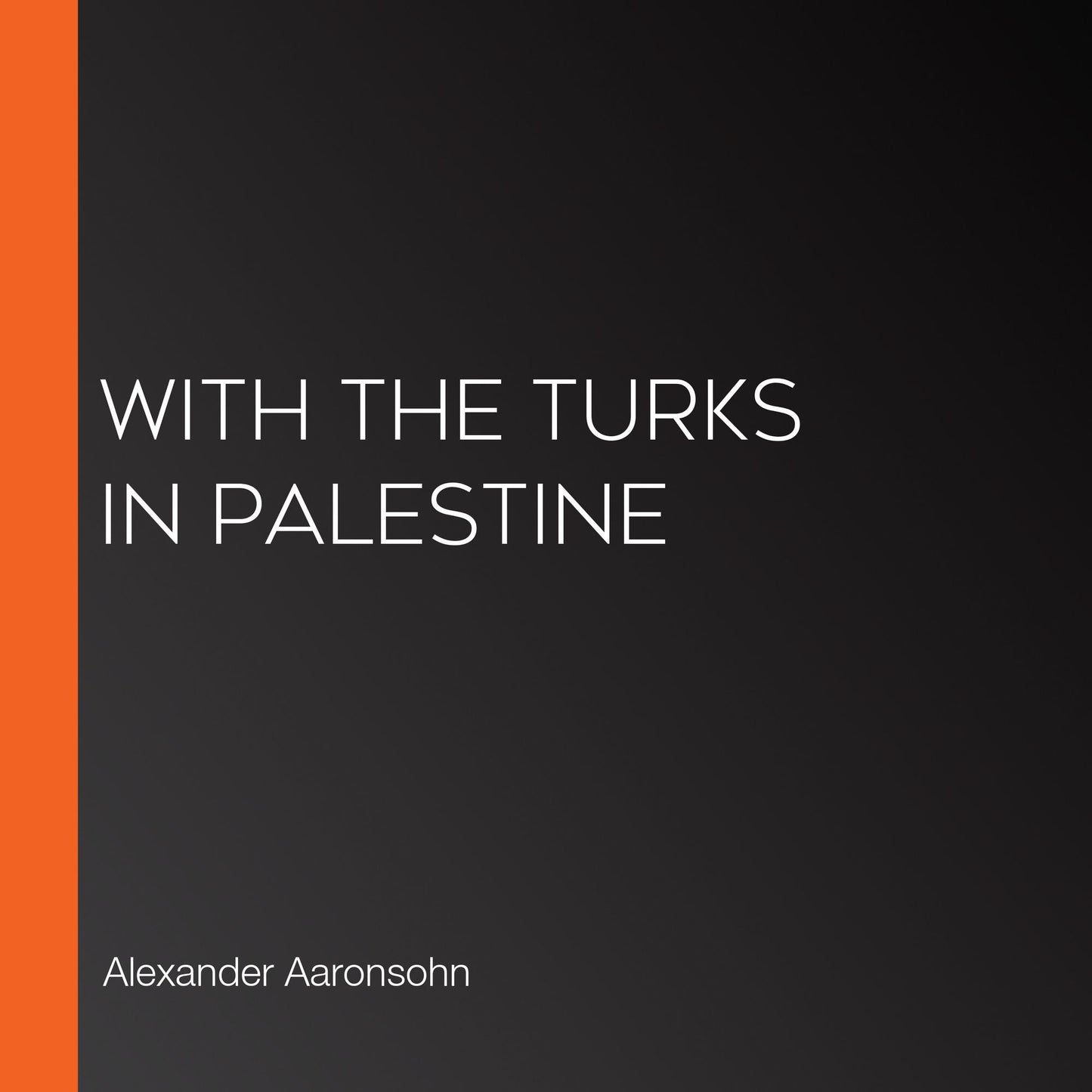 With the Turks in Palestine