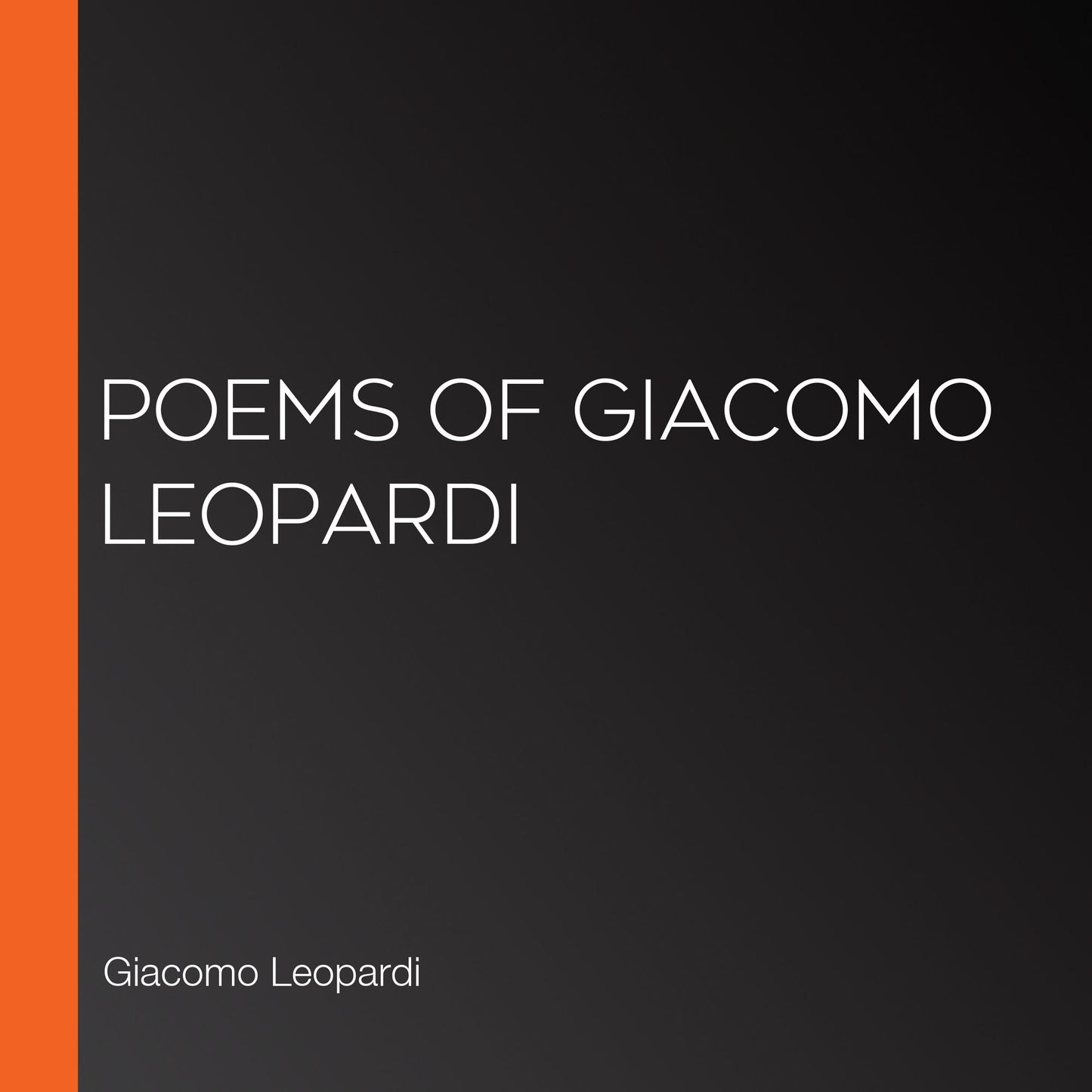 Poems of Giacomo Leopardi