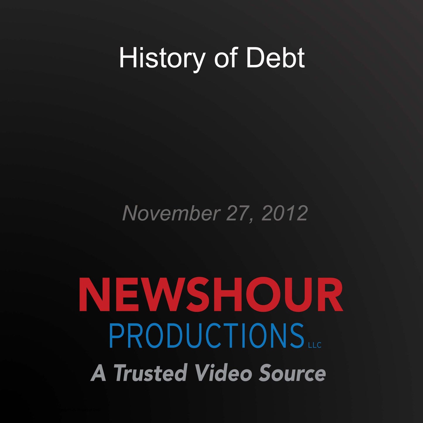 History of Debt