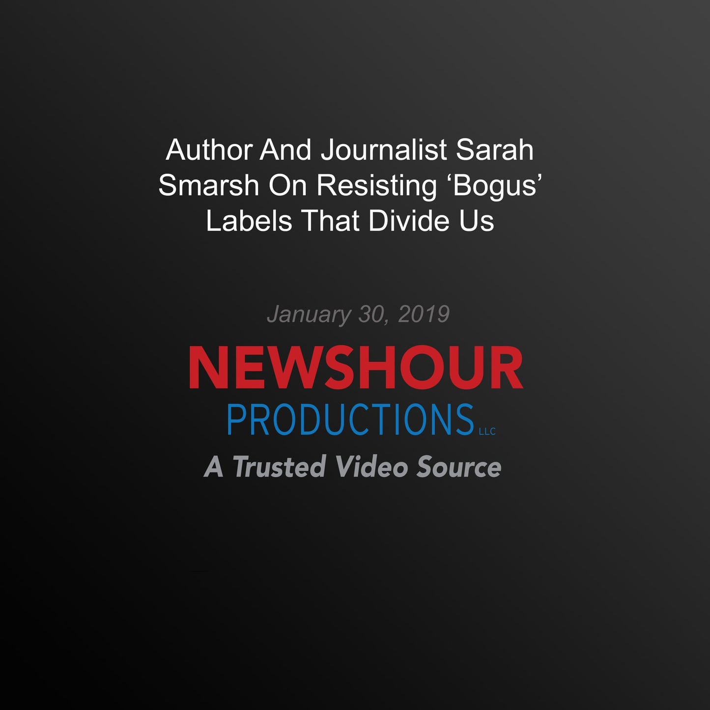 Author And Journalist Sarah Smarsh On Resisting `Bogus¿ Labels That Divide Us