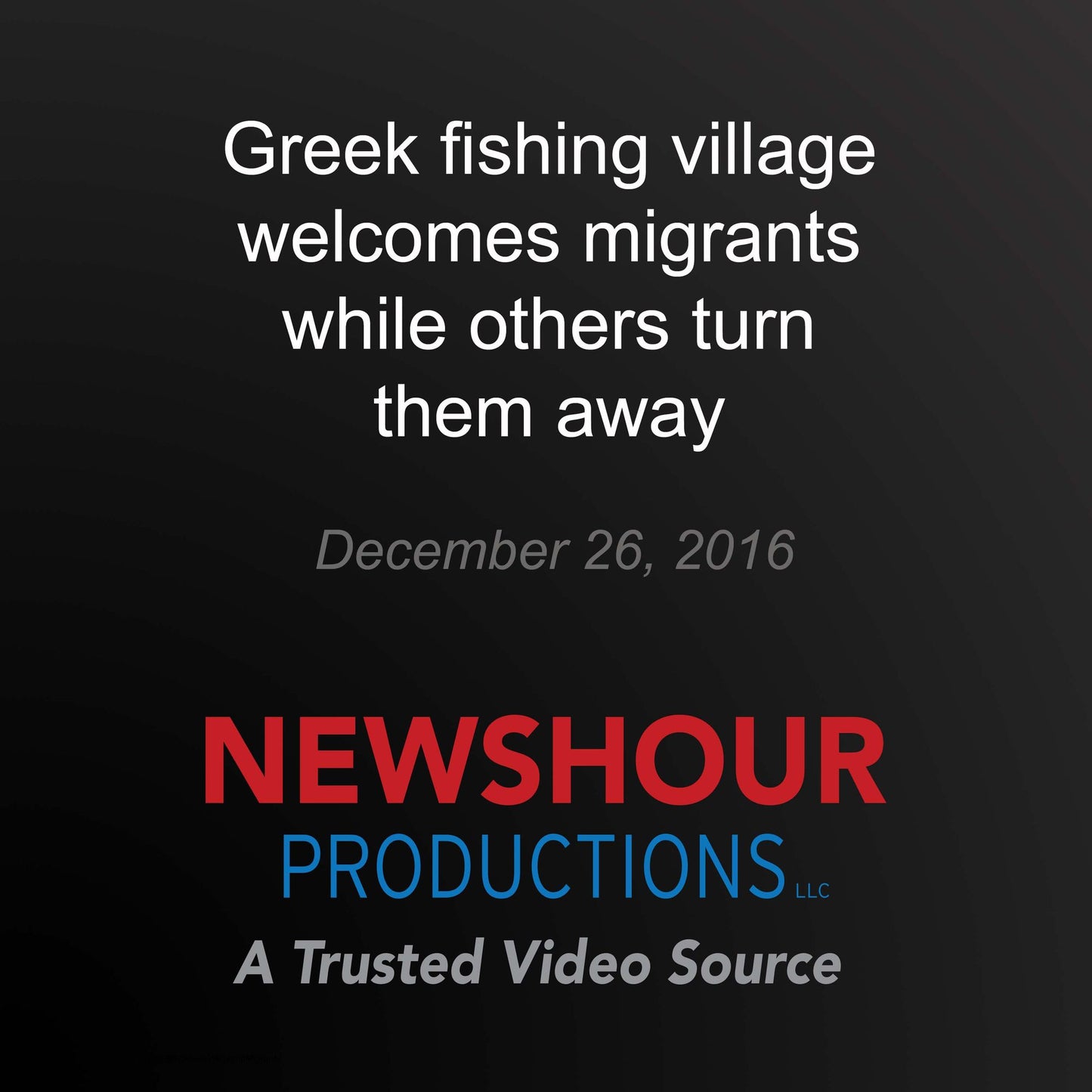 Greek fishing village welcomes migrants while others turn them away