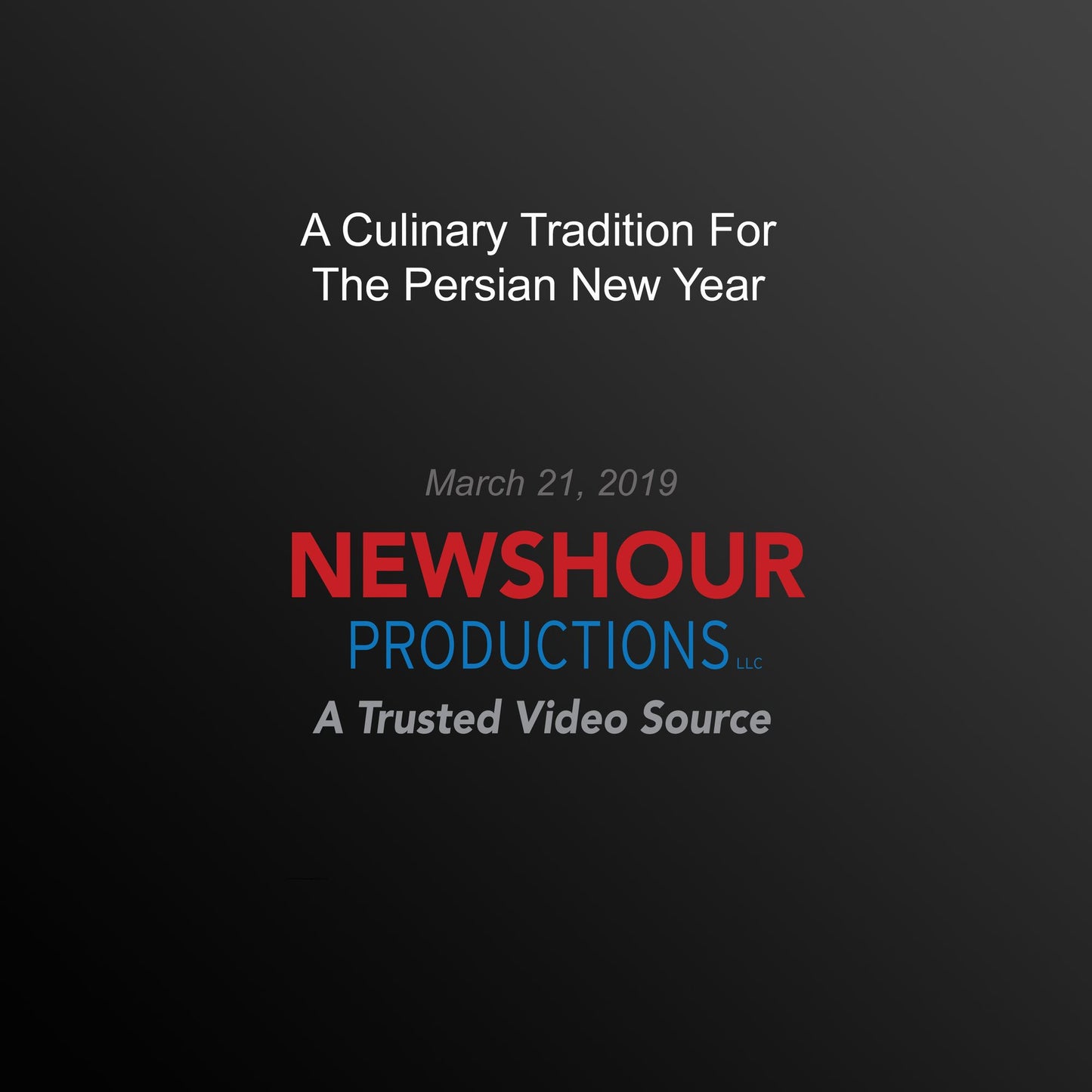 A Culinary Tradition For The Persian New Year