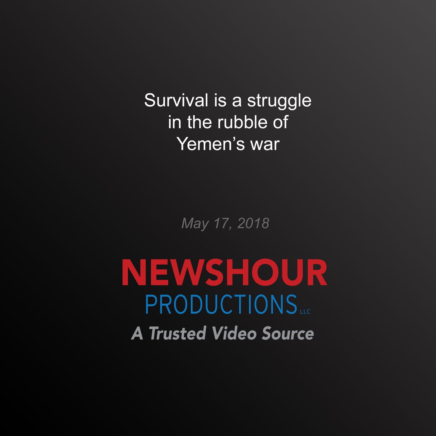 Survival is a struggle in the rubble of Yemen's war