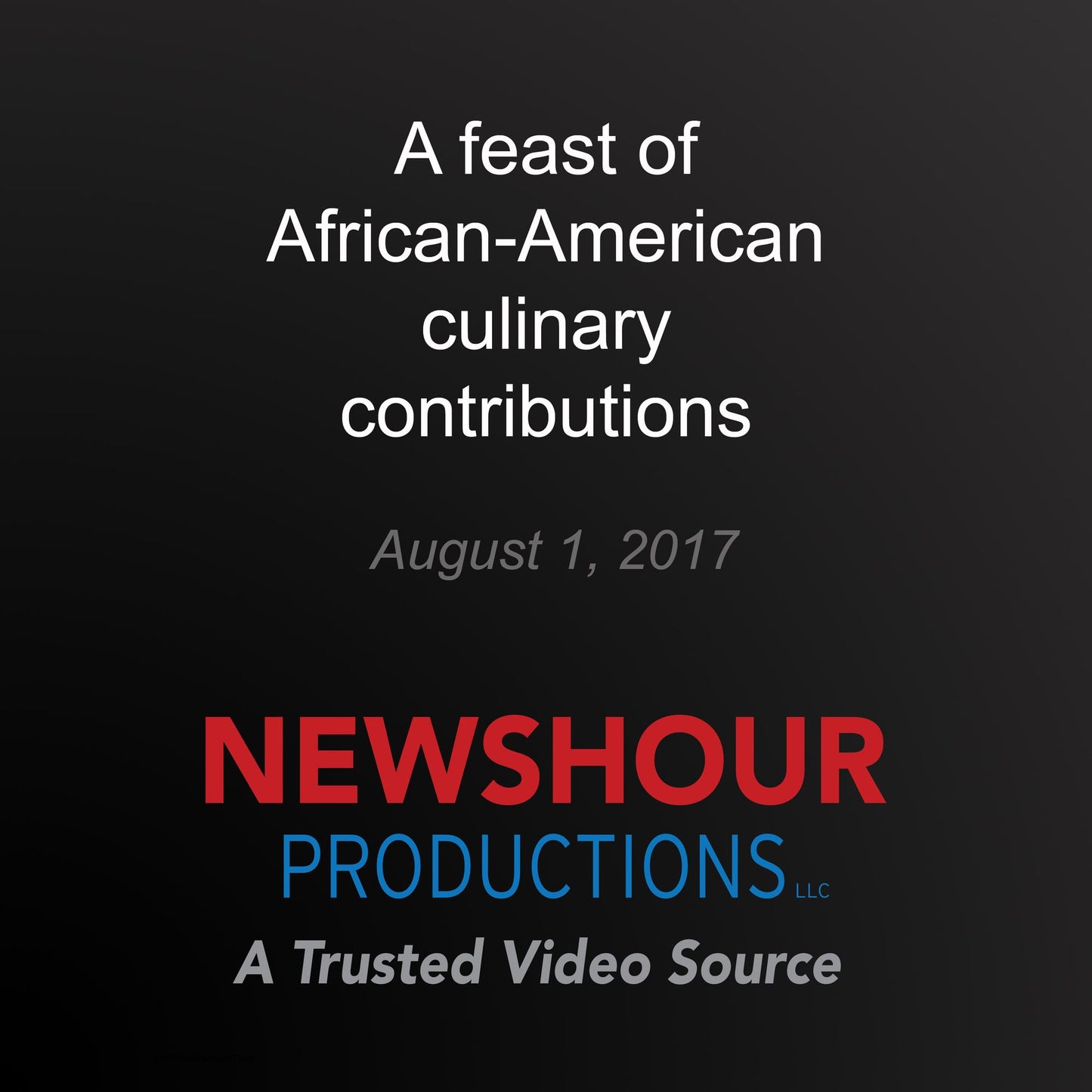 A feast of African-American culinary contributions
