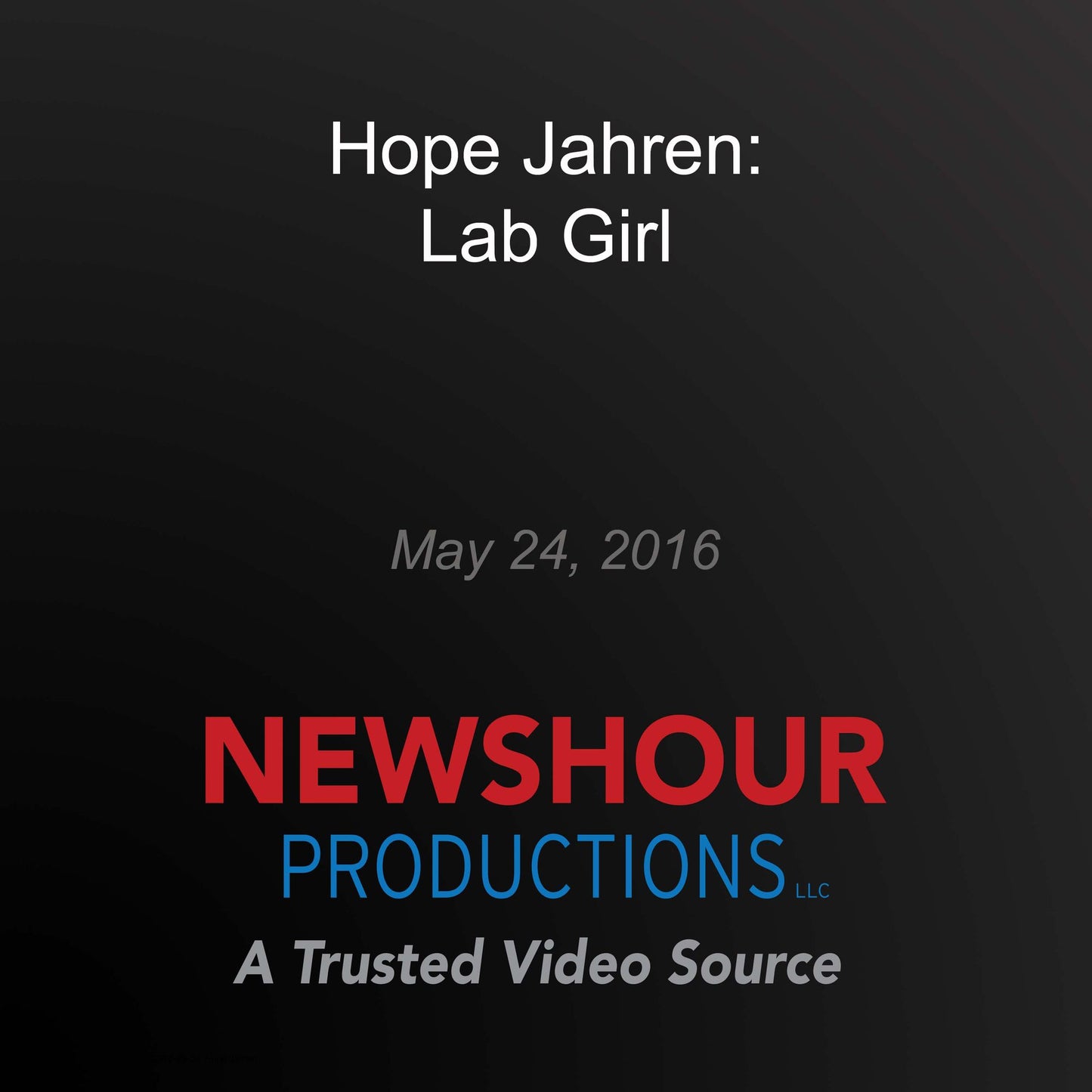 The Secret Life of Plants ¿ and `Lab Girl¿ Author Hope Jahren