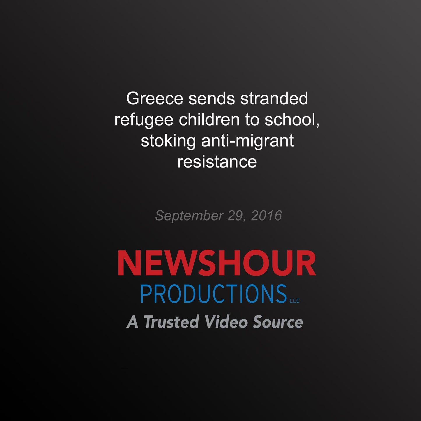 Greece Sends Stranded Refugee Children to School, Stoking Anti-Migrant Resistance