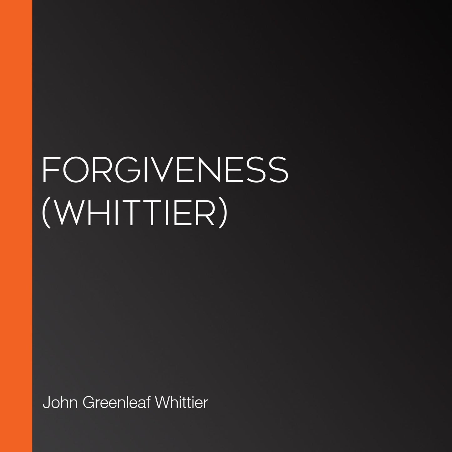 Forgiveness (Whittier)