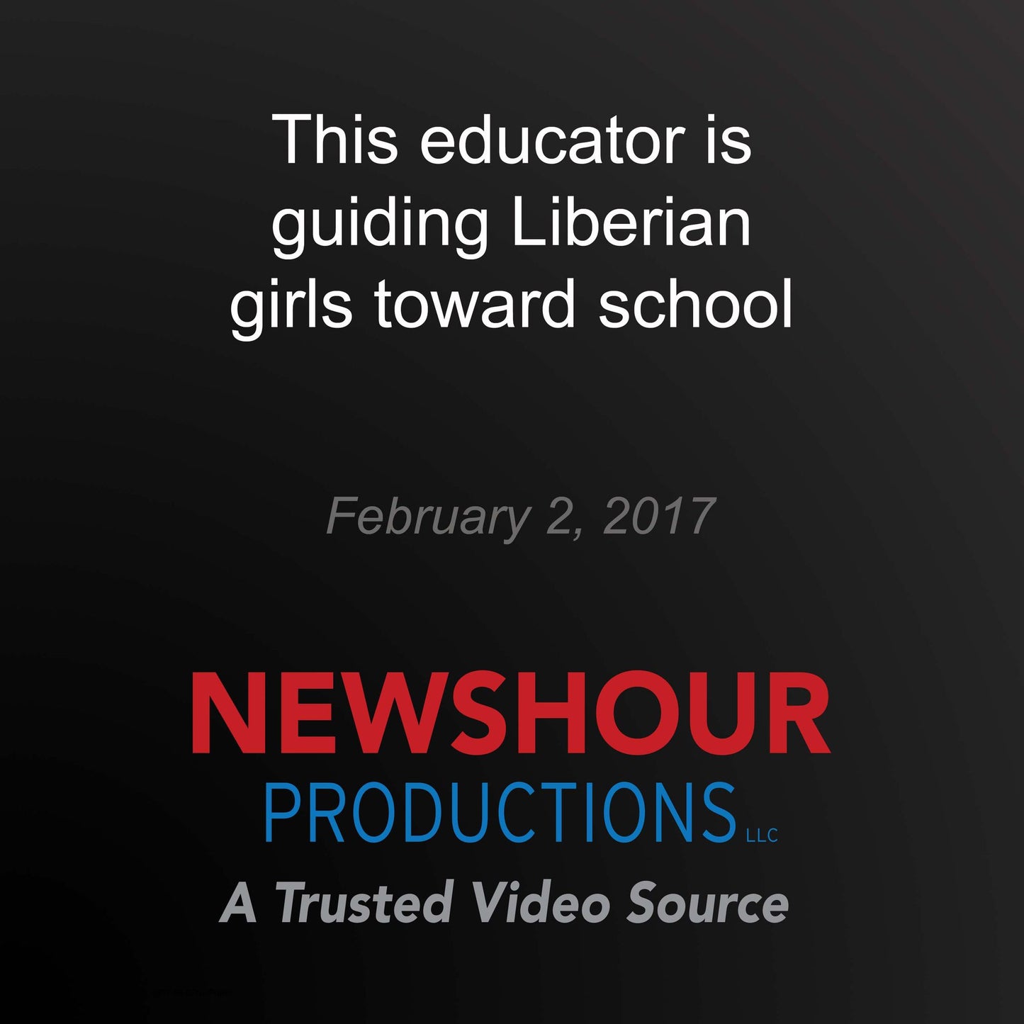 This educator is guiding Liberian girls toward school