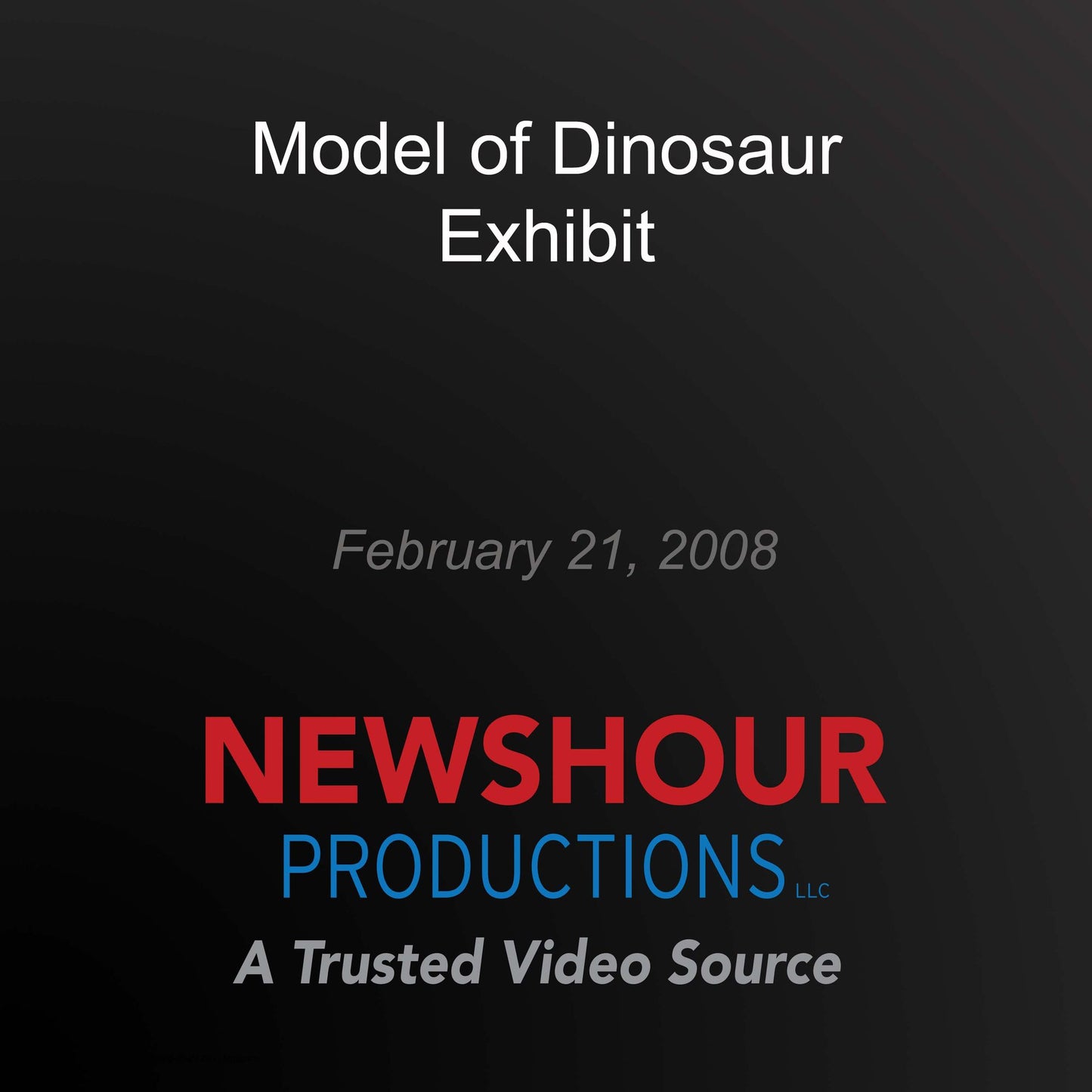 Model of Dinosaur Exhibit