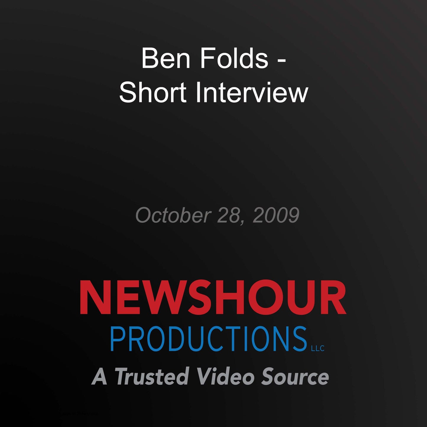 Ben Folds - Short Interview (Abridged)