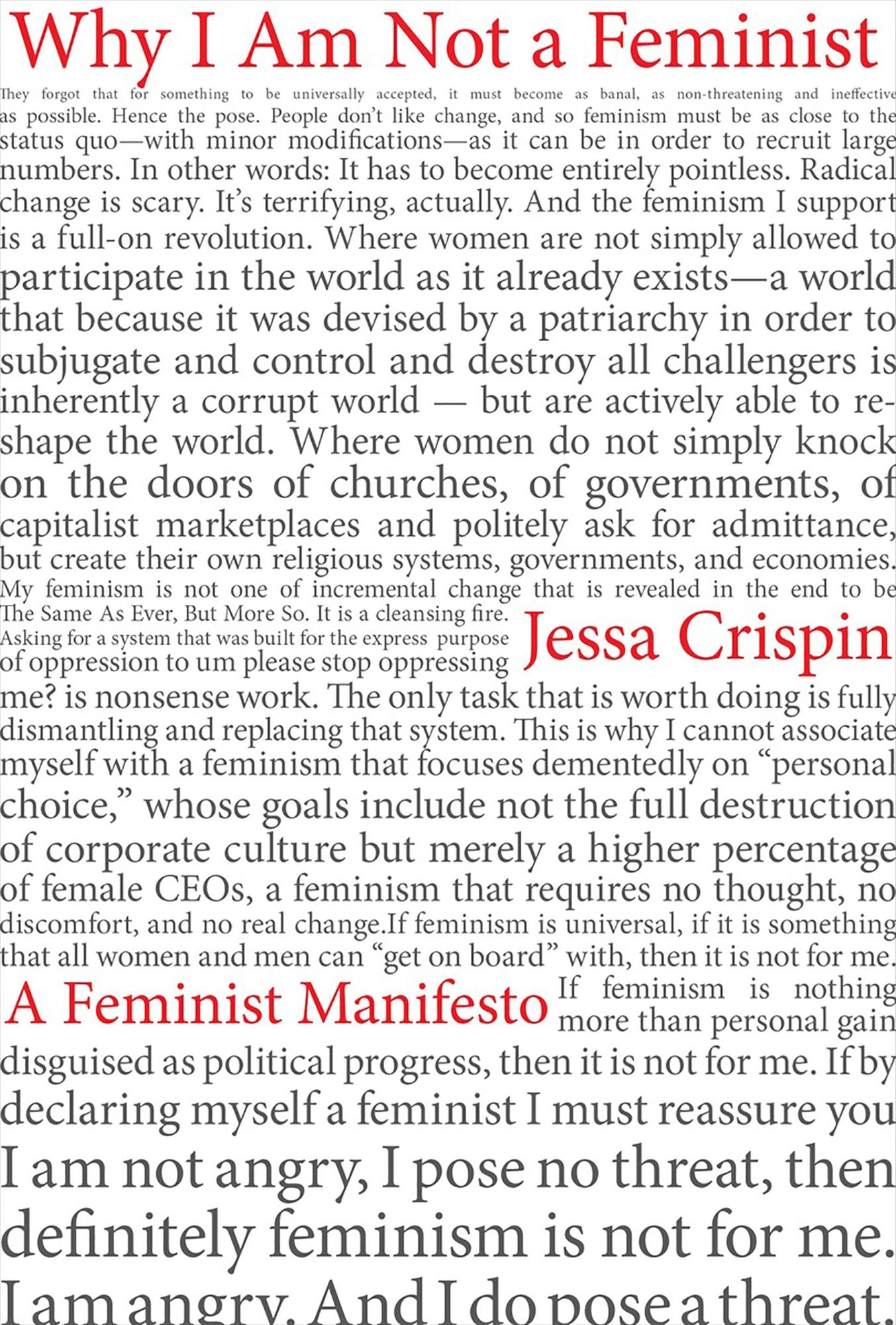 Why I Am Not A Feminist: A Feminist Manifesto