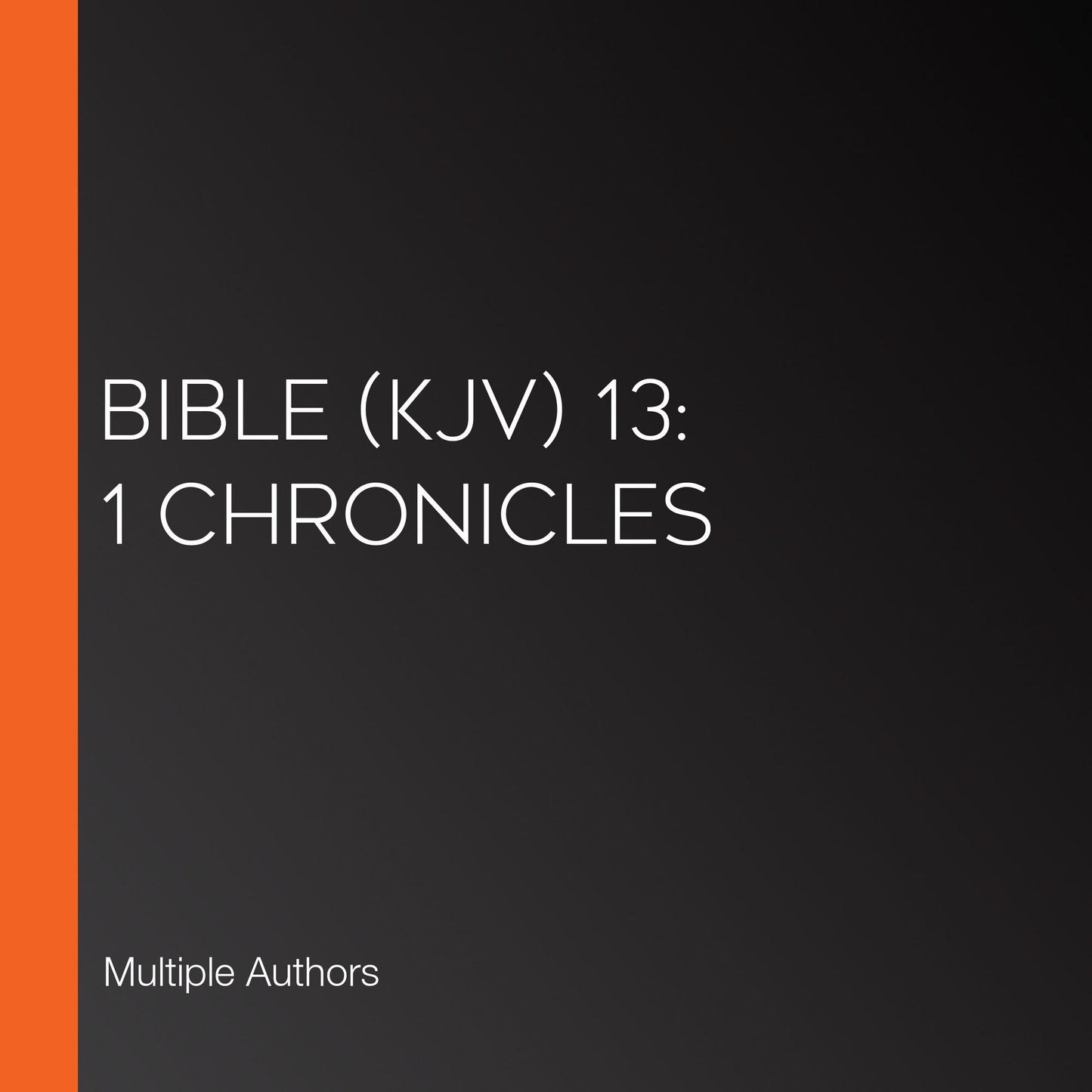 Bible (KJV) 13: 1 Chronicles