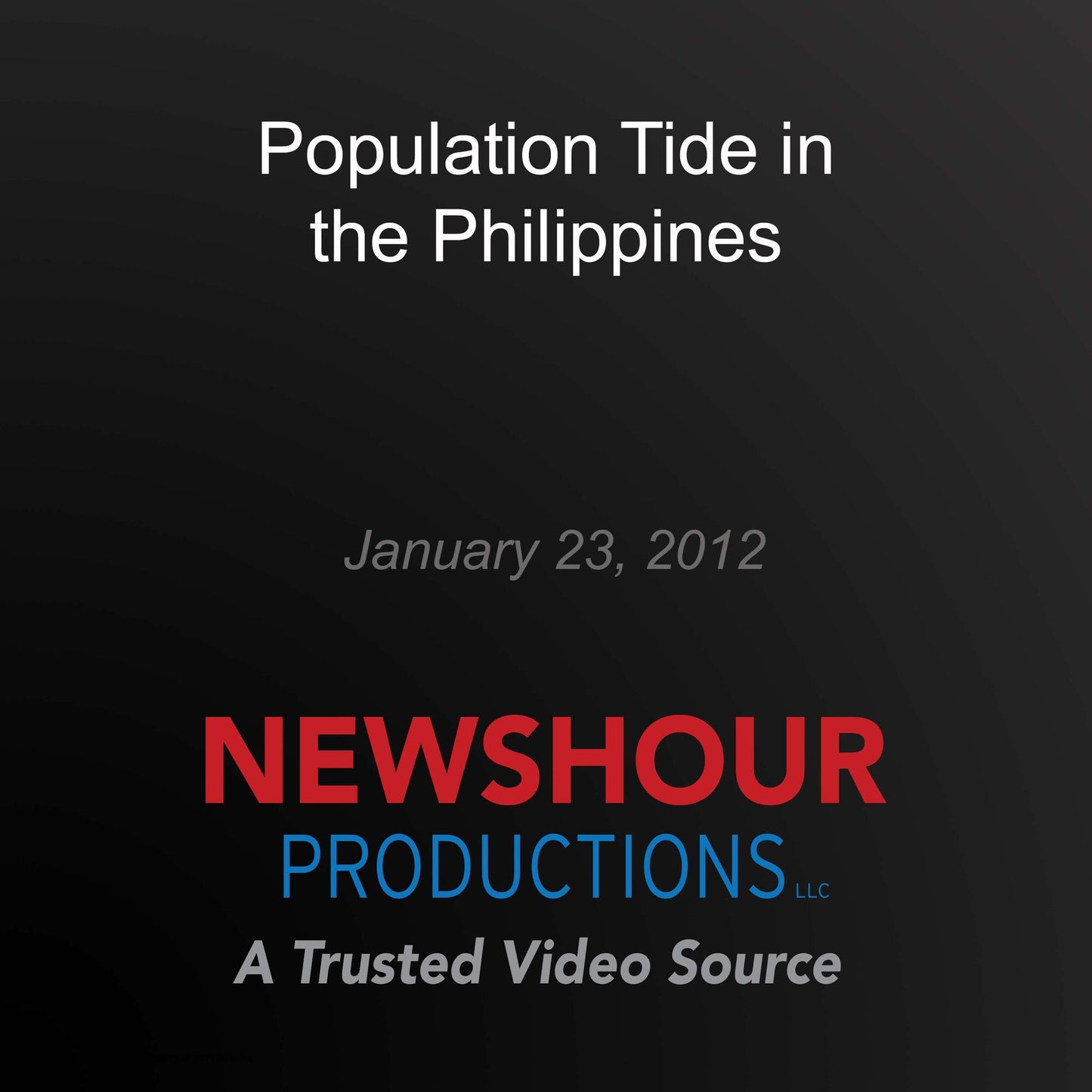 Population Tide in the Philippines: Food for 9 Billion