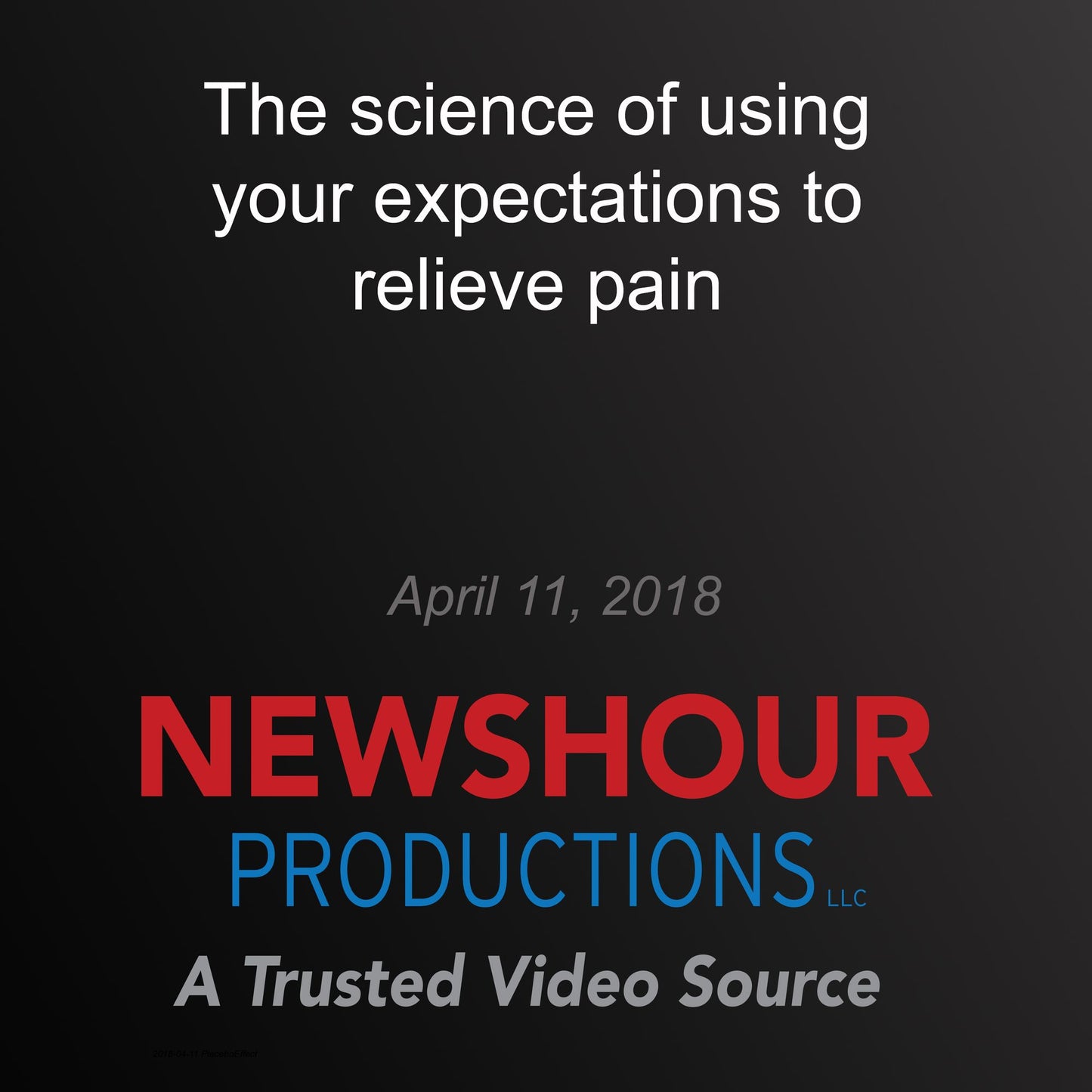 The science of using your expectations to relieve pain: ScienceScope