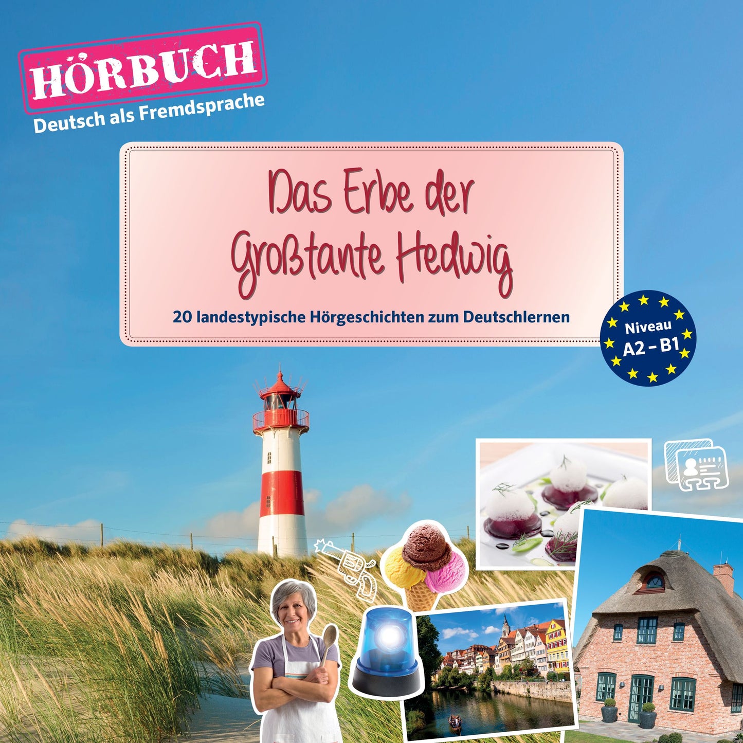 PONS Hörbuch Deutsch als Fremdsprache: Das Erbe der Großtante Hedwig : 20 landestypische Hörgeschichten zum Deutschlernen (A2-B1) (Abridged)