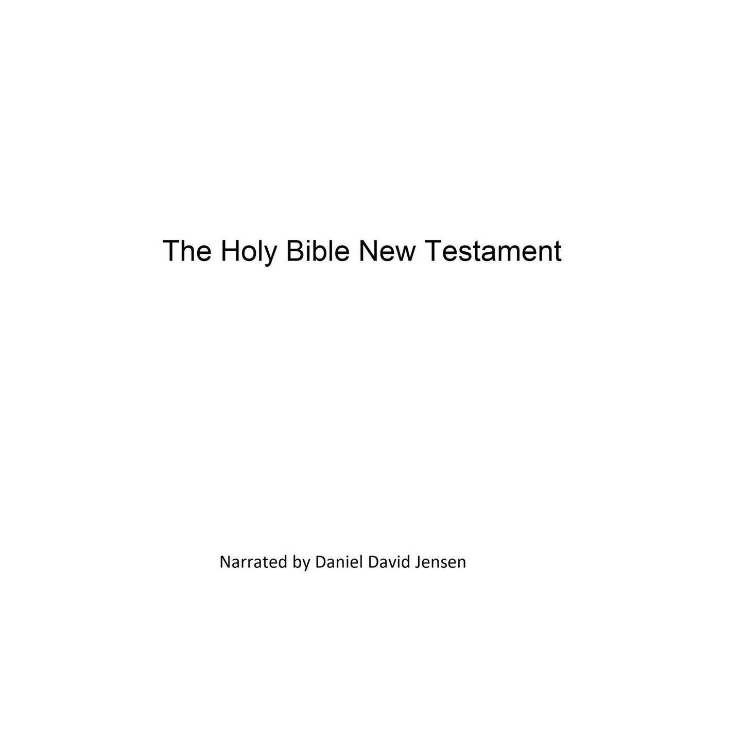 The Holy Bible New Testament