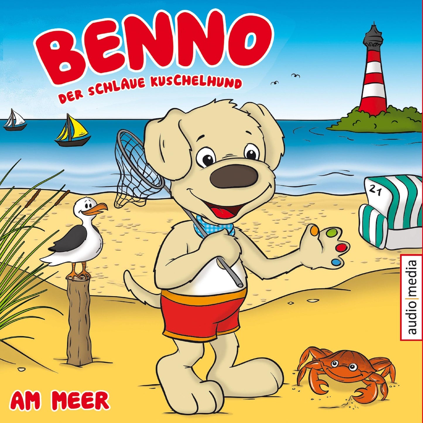 Benno, der schlaue Kuschelhund: Am Meer