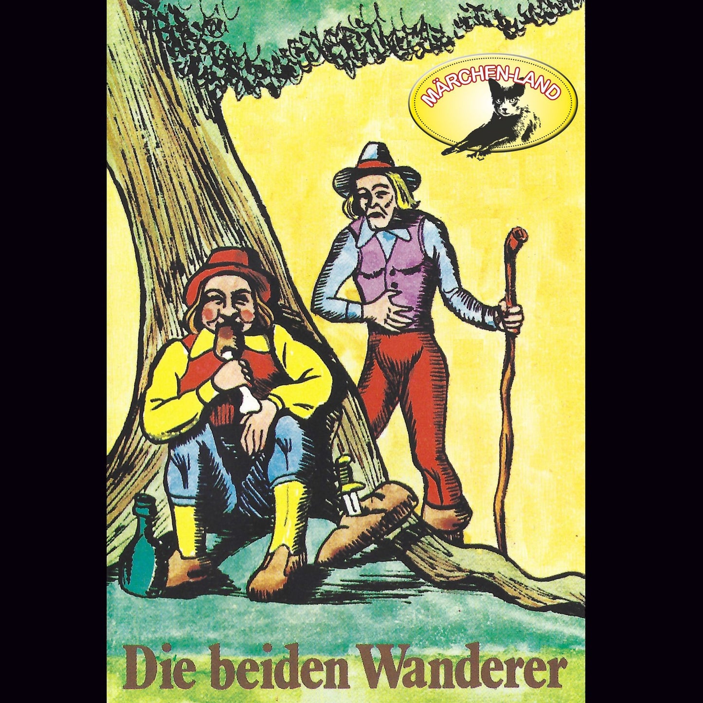 Gebrüder Grimm, Die beiden Wanderer / Der Geist im Glase