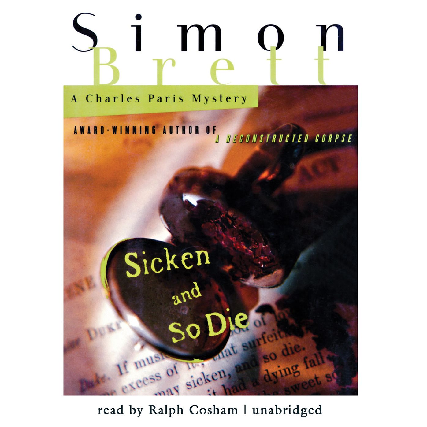 Sicken and So Die: A Charles Paris Mystery