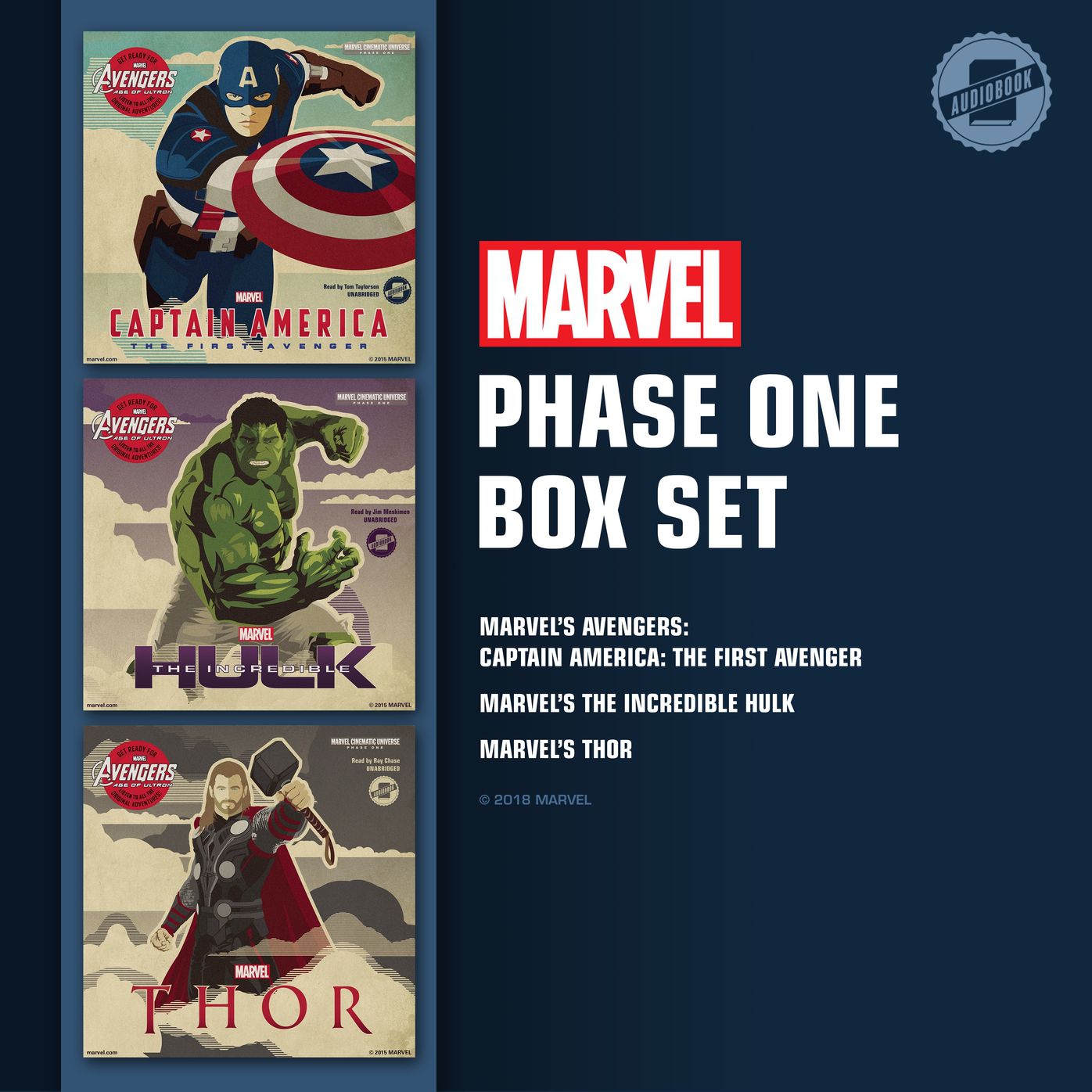 Marvel's Phase One Box Set: Marvel¿s Captain America: The First Avenger Marvel¿s The Incredible Hulk Marvel¿s Thor