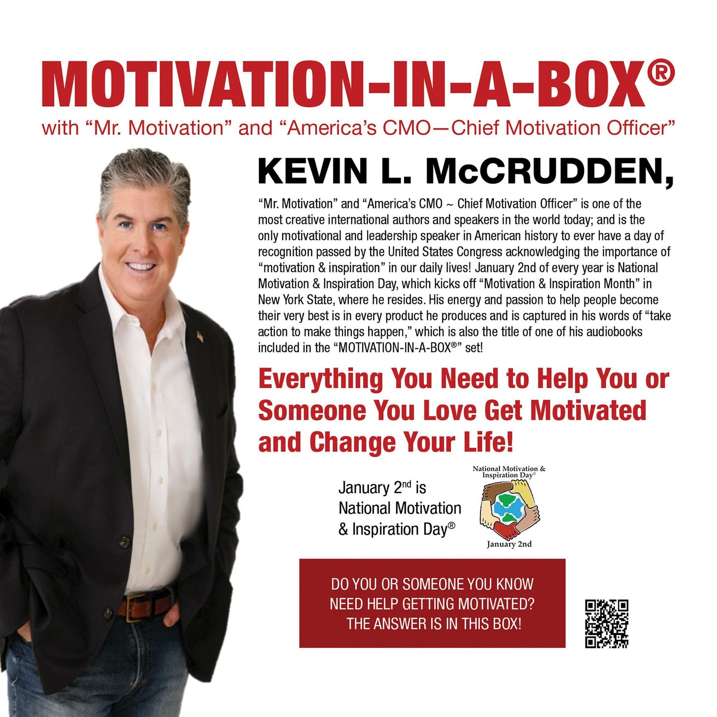 Motivation-in-a-Box®: Everything You Need to Help You or Someone You Love Get Motivated and Change Your Life!