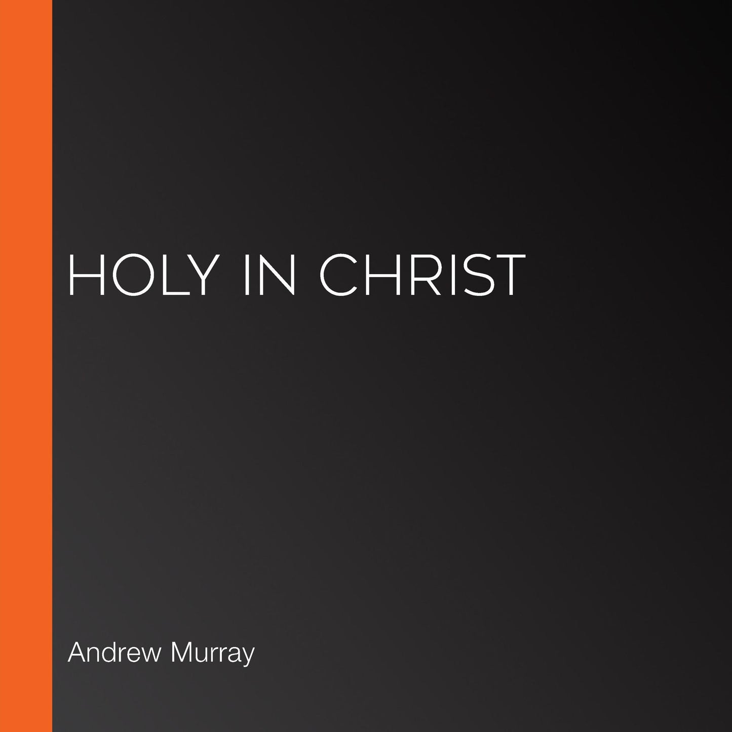 Holy in Christ