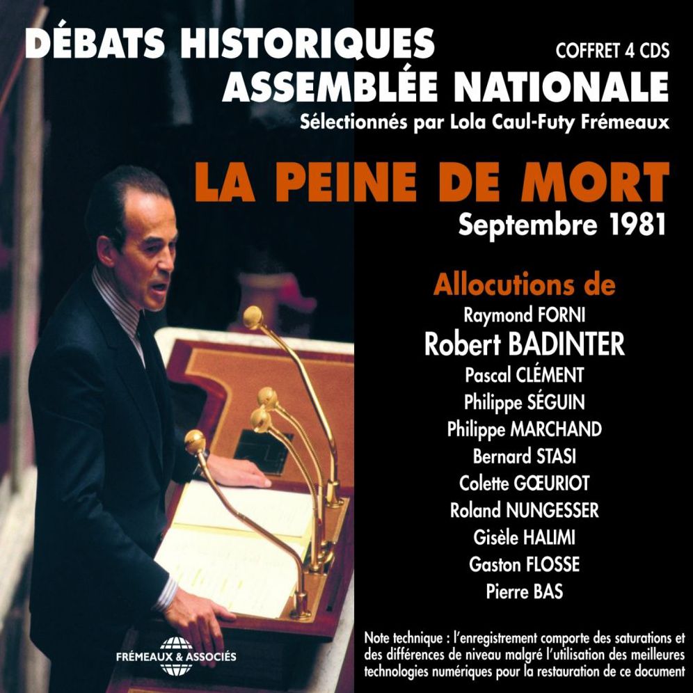 La peine de mort: débats de l'Assemblée Nationale en septembre 1981