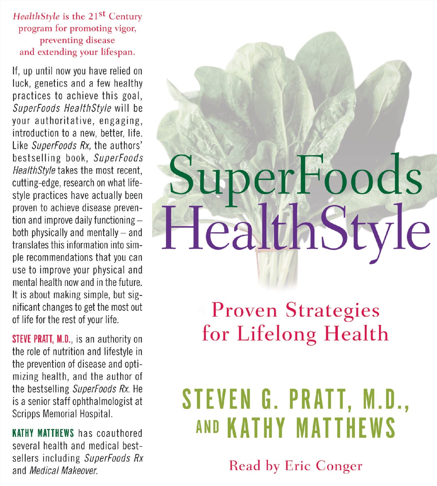 SuperFoods Audio Collection: A Year of Rejuvenation (Abridged)
