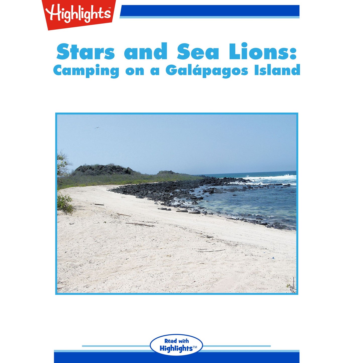 Stars and Sea Lions Camping on a Galapagos Island