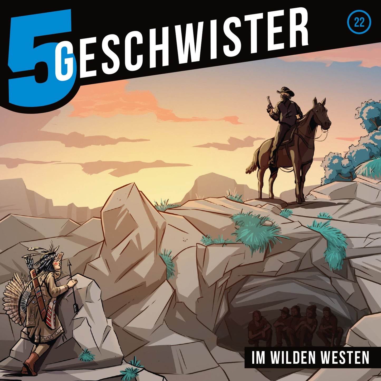Im Wilden Westen - (5 Geschwister 22): Kinder-Hörspiel (Abridged)