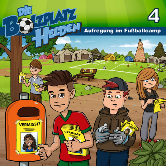 Aufregung im Fußballcamp - Die Bolzplatzhelden 4: Kinder-Hörspiel