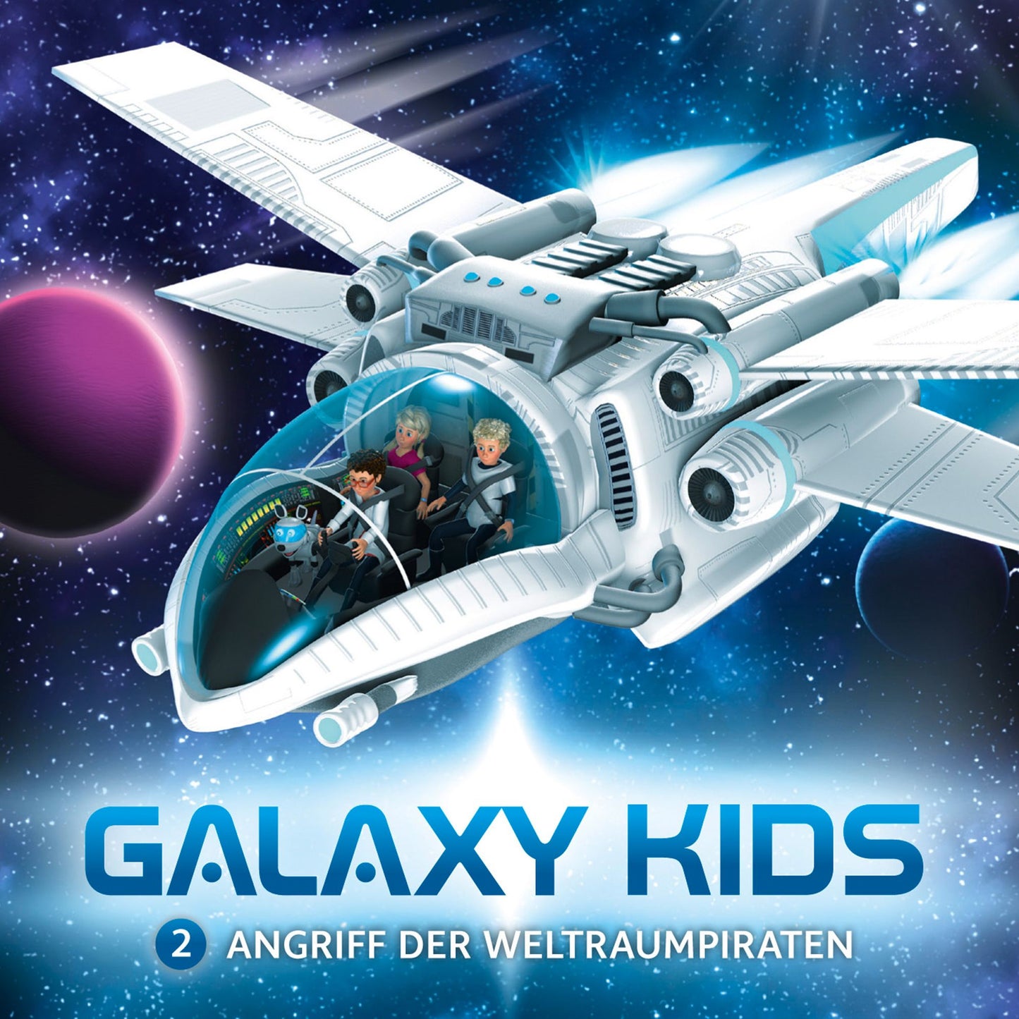 Angriff der Weltraumpiraten (Galaxy Kids 2): Kinder-Hörspiel (Abridged)