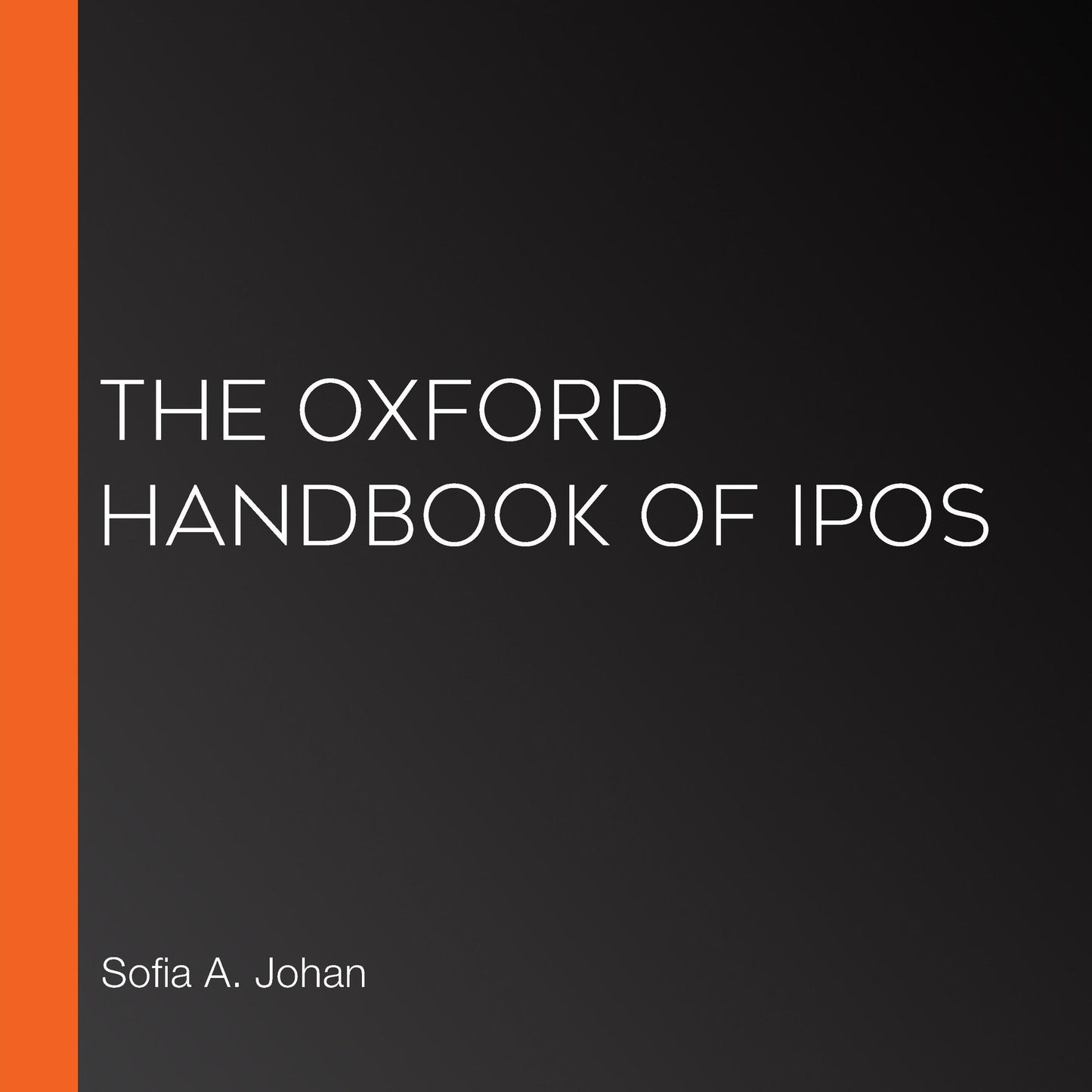 The Oxford Handbook of IPOs