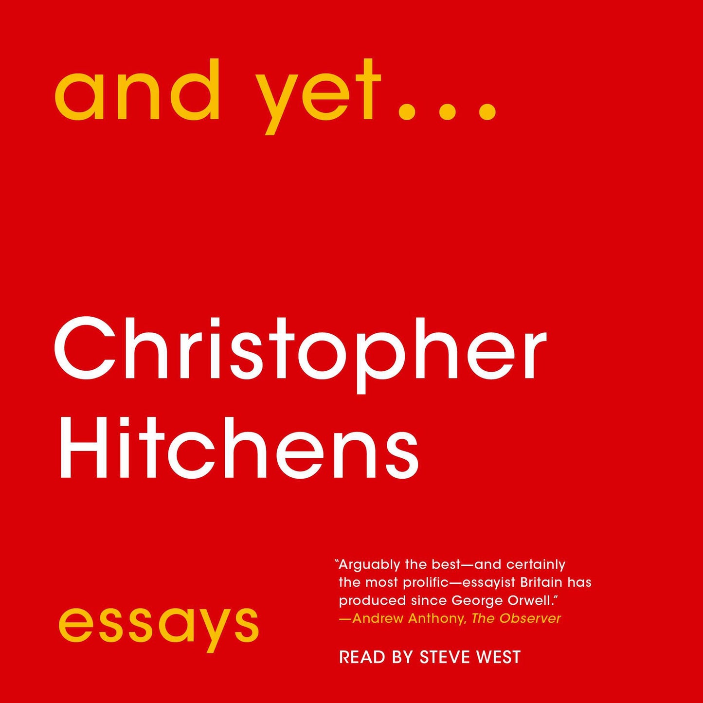 And Yet...: Essays