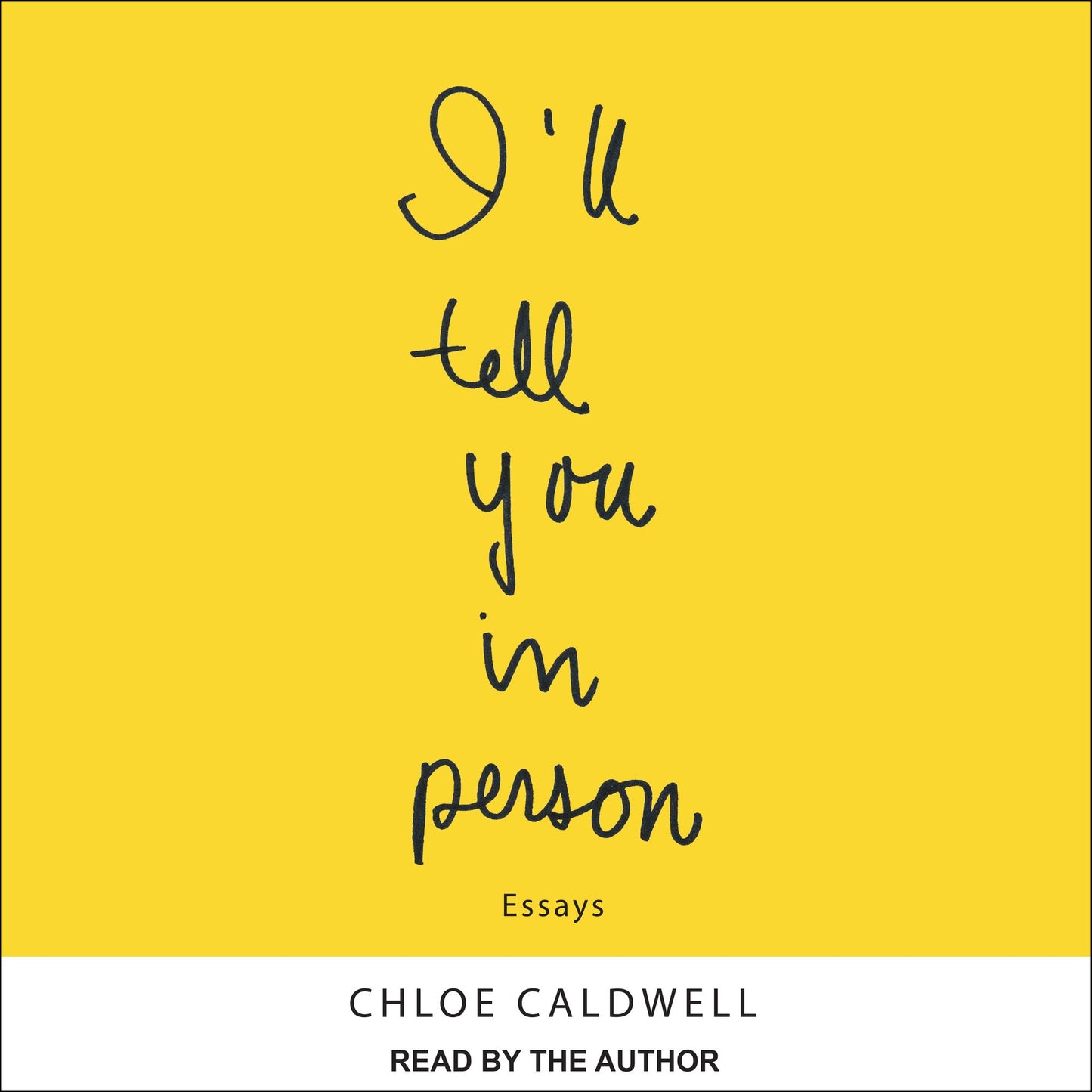 I'll Tell You In Person